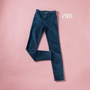 ZARA, Black Skinny Jeans Stretch Denim, Size 6